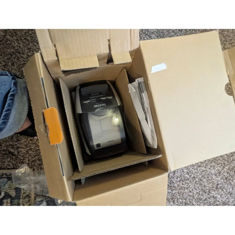 Brother QL-570 Professional Label Printer High Speed Thermal Desktop SilverBlack